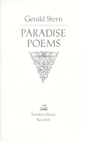 Cover of: Paradise poems