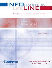 Cover of: A Guide to Job Analysis