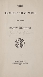 Cover of: The tragedy that wins, and other stories