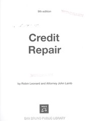 Cover of: Credit Repair