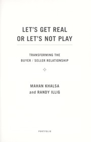 Cover of: Let's get real or let's not play by Mahan Khalsa