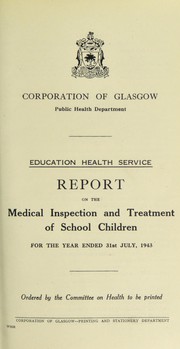 Cover of: [Report 1943] by Glasgow (Scotland)