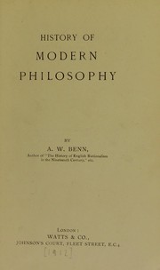 Cover of: History of ancient philosophy