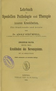 Cover of: Lehrbuch der speciellen Pathologie und Therapie der inneren Krankheiten : f©ơr Studirende und Aerzte