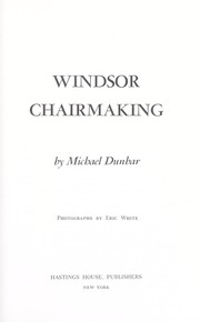 Windsor chairmaking