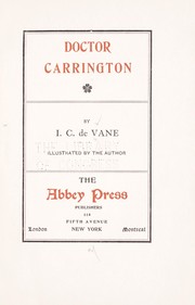 Cover of: Doctor Carrington by I. C. De Vane