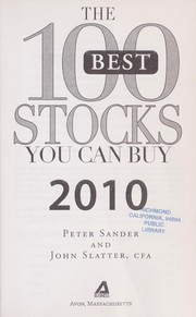 Cover of: The 100 best stocks you can buy 2010