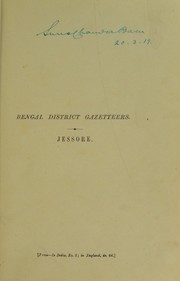 Cover of: Jessore by L. S. S. O'Malley