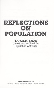 Cover of: Reflections on population by Rafael M. Salas