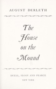 The house on the mound by August Derleth