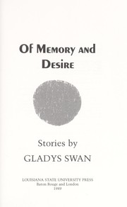 Cover of: Of memory and desire : stories by 