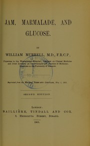 Cover of: Jam, marmalade, and glucose