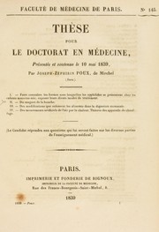 Cover of: Th©·se pour le doctorat en m©♭decine by Joseph-Z©♭phirin Poux, Joseph-Z©♭phirin Poux