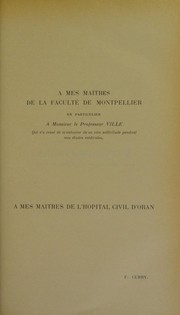 Des luxations de l'extr©♭mit©♭ inf©♭rieure du cubitus compliquant la fracture du Pouteau by Fran©ʹois Cubry