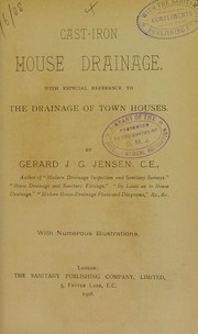 Cast-iron house drainage by Gerard J. G. Jensen