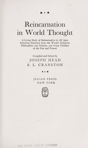 Cover of: Reincarnation in world thought by Head, Joseph