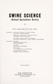 Cover of: Swine science