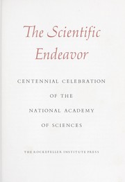 Cover of: The Scientific endeavor.