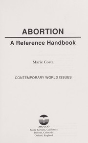 Cover of: Abortion : a reference handbook by 