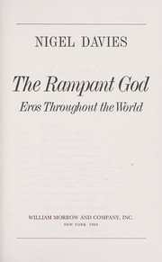 Cover of: The rampant god : eros throughout the world