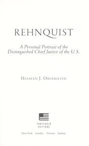 Cover of: Rehnquist by Herman J. Obermayer