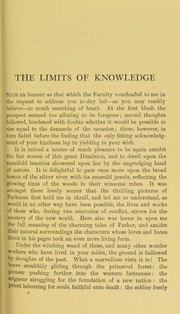 Cover of: The limits of knowledge : the inaugural address of the Medical Faculty of the McGill University, Montreal, 22nd September 1908