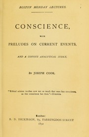 Cover of: Conscience | Joseph Cook