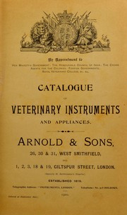 Catalogue of veterinary instruments and appliances by Arnold & Sons