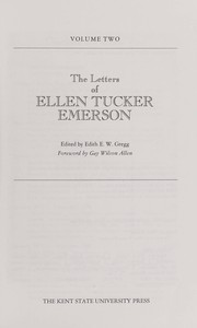 Correspondence by Ellen Tucker Emerson