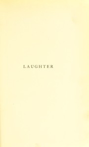 Cover of: Laughter by Henri Bergson