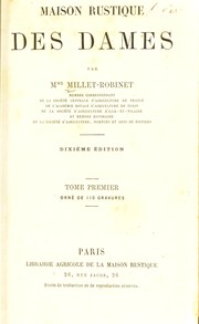 Cover of Maison rustique des dames by Cora Millet-Robinet