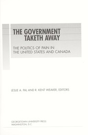 Cover of: The Government Taketh Away by 