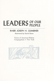 Cover of: Leaders of our people. by Joseph Henry Gumbiner