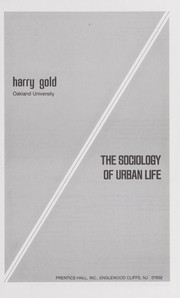 Cover of: The sociology of urban life