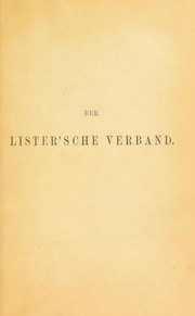 Cover of: Der Lister'sche Verband