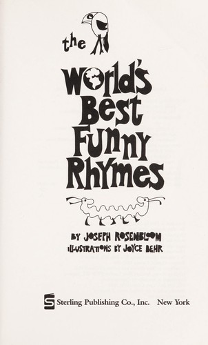 The world's best funny rhymes (1989 edition) | Open Library