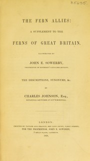 Cover of: The fern allies: a supplement to The ferns of Great Britain