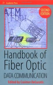 Cover of: Handbook of Fiber Optic Data Communication, Second Edition by Casimer DeCusatis