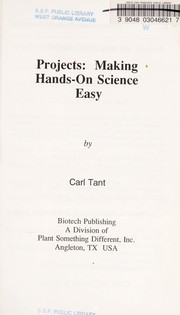 Cover of: Projects: making hands-on science easy