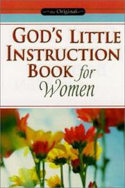 Cover of: God's Little Instruction Book for Women (God's Little Instruction Books)