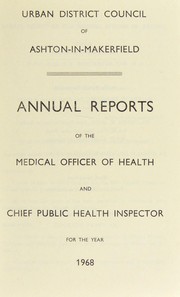 Cover of: [Report 1968] by Ashton-in-Makerfield (England). Urban District Council. n  78087965, Ashton-in-Makerfield (England). Urban District Council. n  78087965