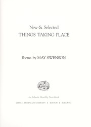 Cover of New & selected things taking place