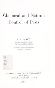 Cover of: Chemical and natural control of pests