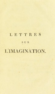 Cover of: Lettres sur l'imagination