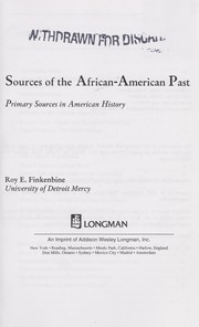 Cover of: Sources of the African-American Past by Finkenbine, Roy E.