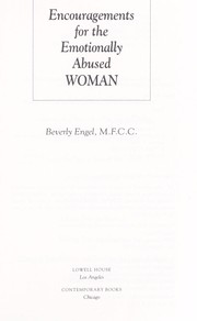 Cover of: Encouragements for the emotionally abused woman by Beverly Engel