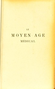 Cover of: Le moyen age m©♭dical
