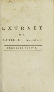 Cover of: Extrait de la Flore fran©ʹaise de ...