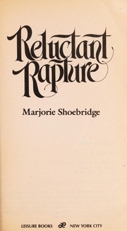 Cover of: Reluctant Rapture by Marjorie Shoebridge