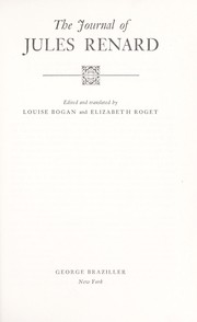 Journal by Renard, Jules